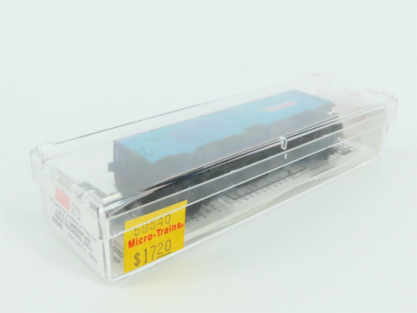 N Micro-Trains MTL #59540 URTX American Beef Packers Inc 40' Ice Reefer #75524