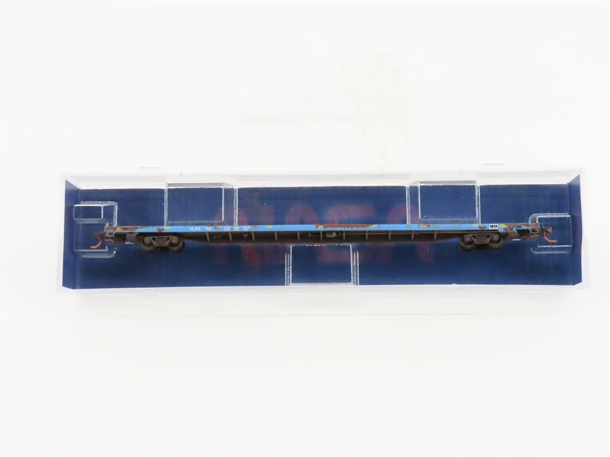 N Micro-Trains MTL 07100830 NASA Series #12 NLAX 89&#39; Flat Car #162 - Weathered