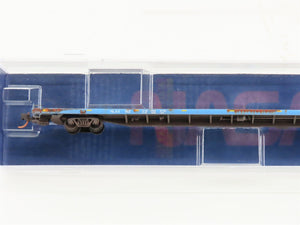 N Micro-Trains MTL 07100830 NASA Series #12 NLAX 89' Flat Car #162 - Weathered
