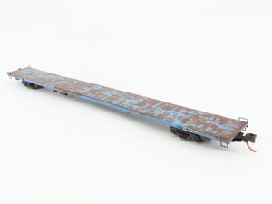 N Micro-Trains MTL 07100830 NASA Series #12 NLAX 89' Flat Car #162 - Weathered