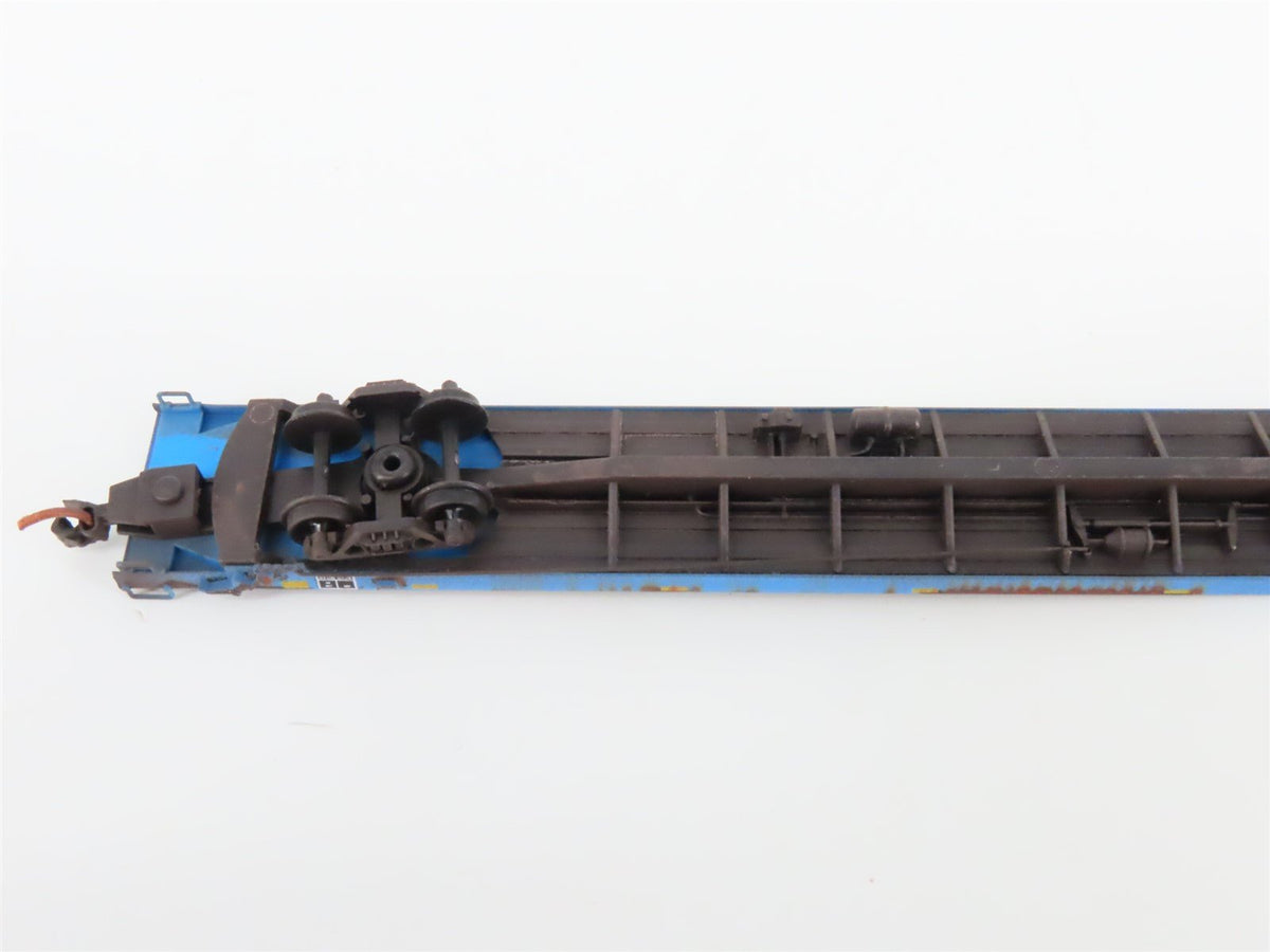 N Micro-Trains MTL 07100830 NASA Series #12 NLAX 89&#39; Flat Car #162 - Weathered