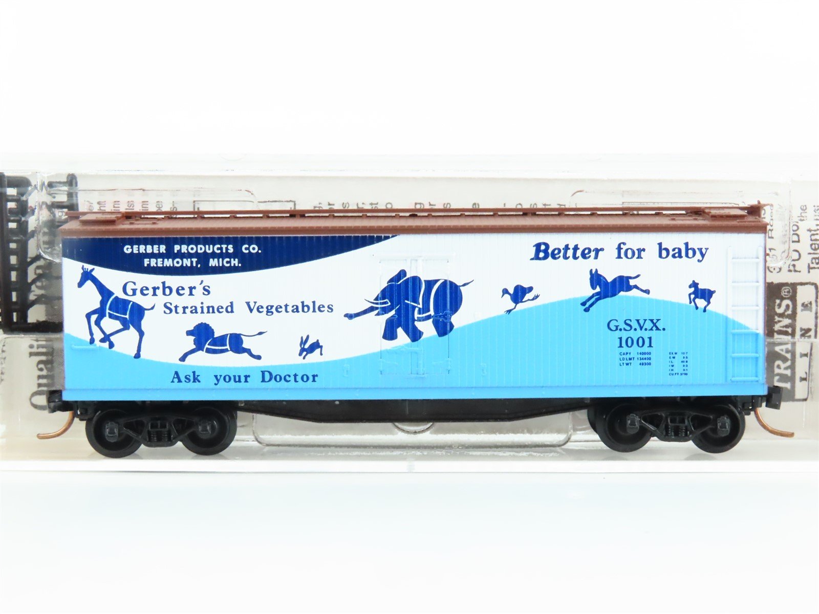 N Scale Micro-Trains MTL 49330 GSVX Gerber Products Company 40' Wood Reefer 1001