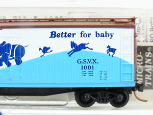 N Scale Micro-Trains MTL 49330 GSVX Gerber Products Company 40' Wood Reefer 1001