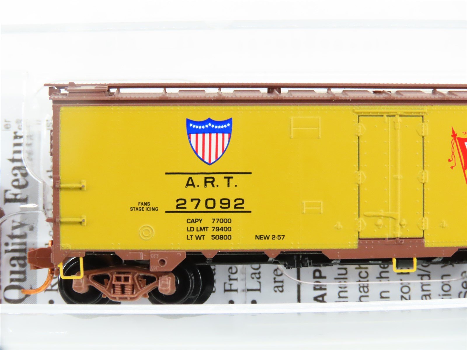 N Scale Micro-Trains MTL #05900506 ART UP WAB MP 40' Ice Reefer #27092