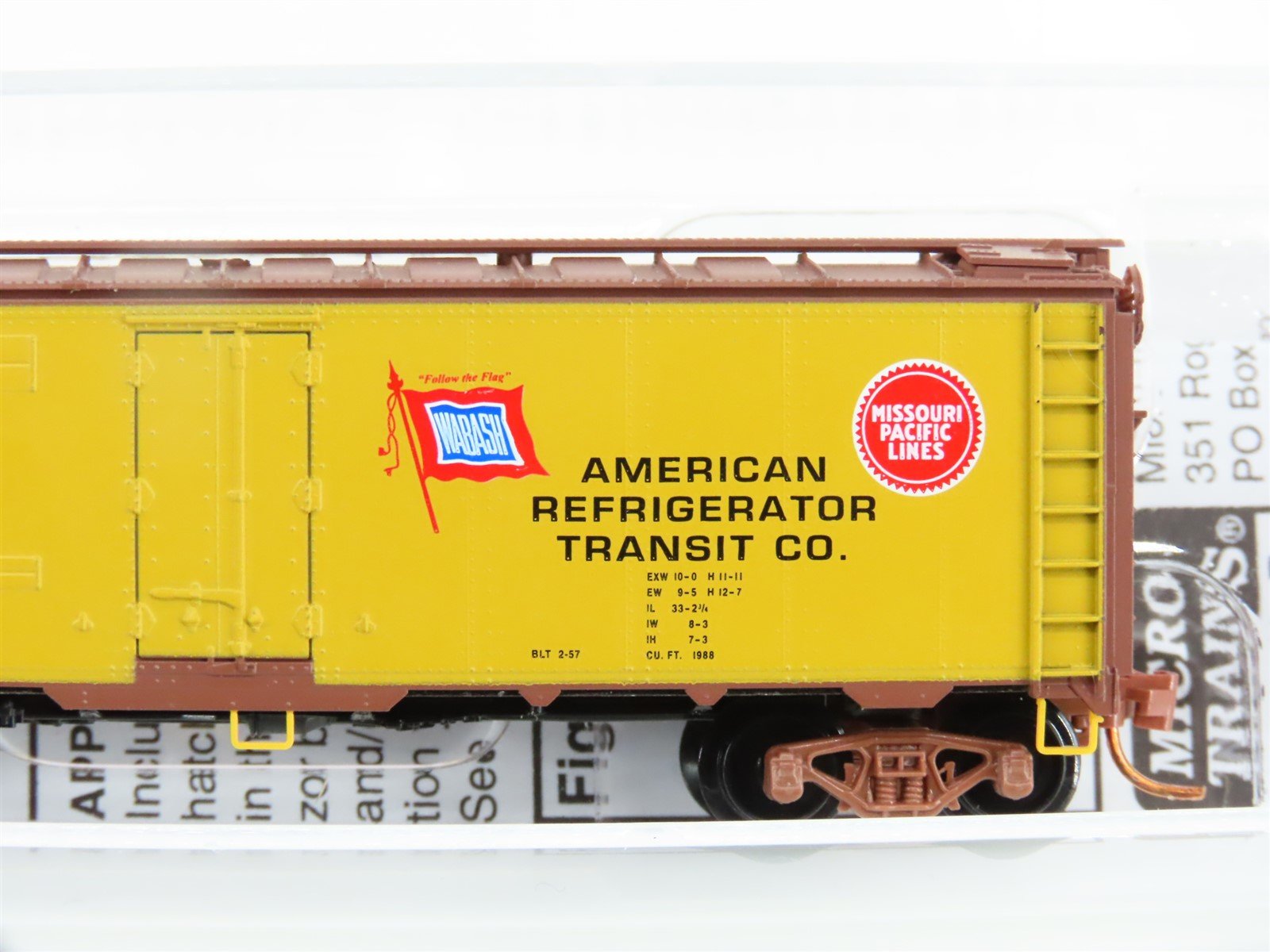 N Scale Micro-Trains MTL #05900506 ART UP WAB MP 40' Ice Reefer #27092