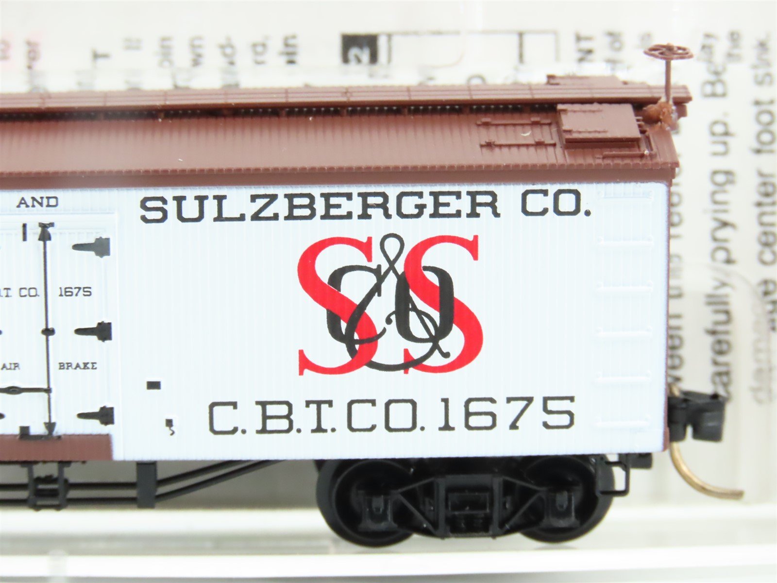 N Micro-Trains MTL 58020 CBTCO Schwarzschild & Sulzberger Co Ice Reefer #1675