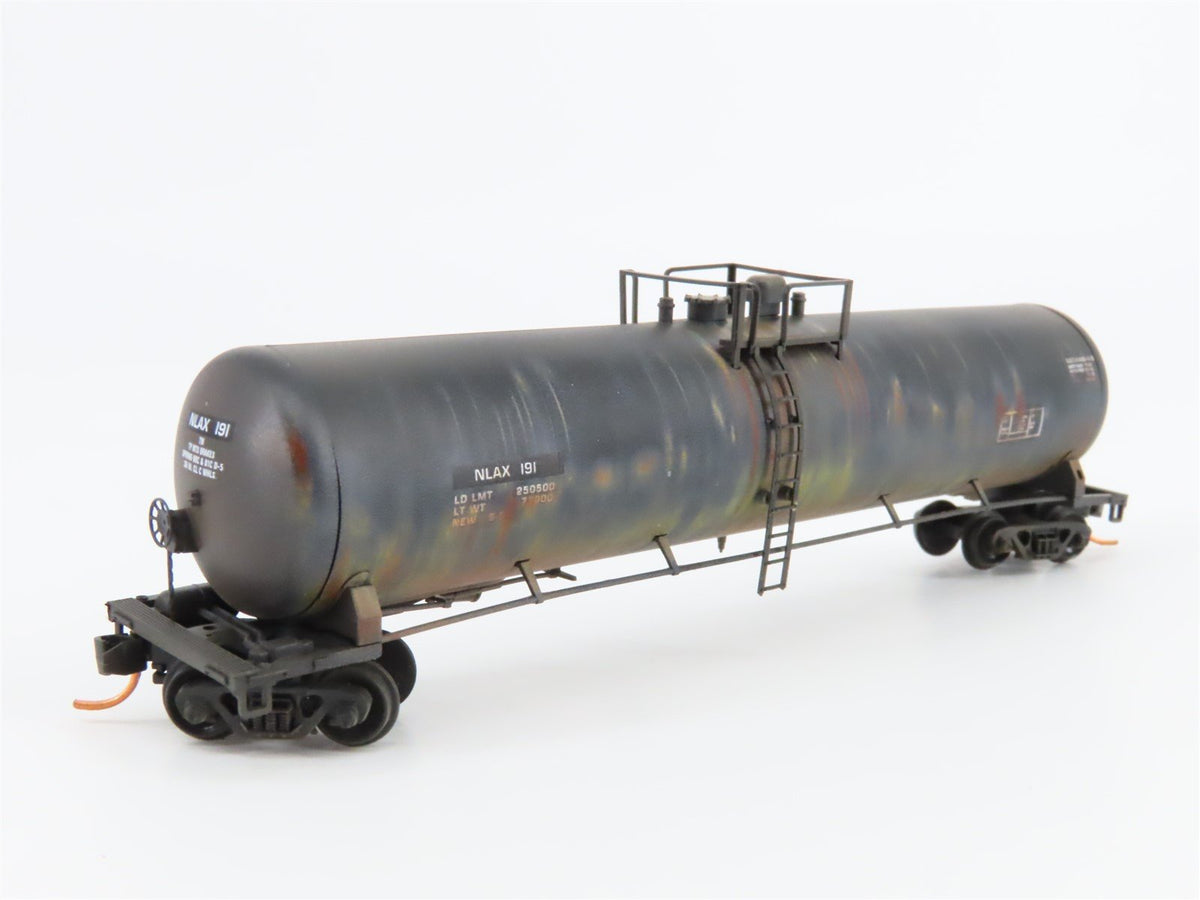 N Micro-Trains MTL 11000260 NASA Series #4 NLAX 50&#39; Tank Car #191 - Weathered