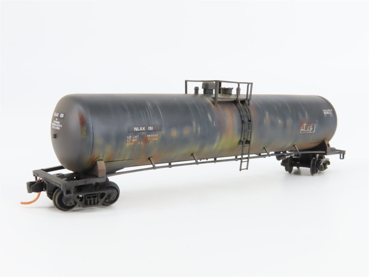 N Micro-Trains MTL 11000260 NASA Series #4 NLAX 50&#39; Tank Car #191 - Weathered