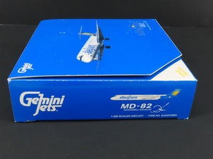 1:400 Gemini Jets GJAAY550H Die-Cast Allegiant McDonnell Douglas MD-82 Aircraft