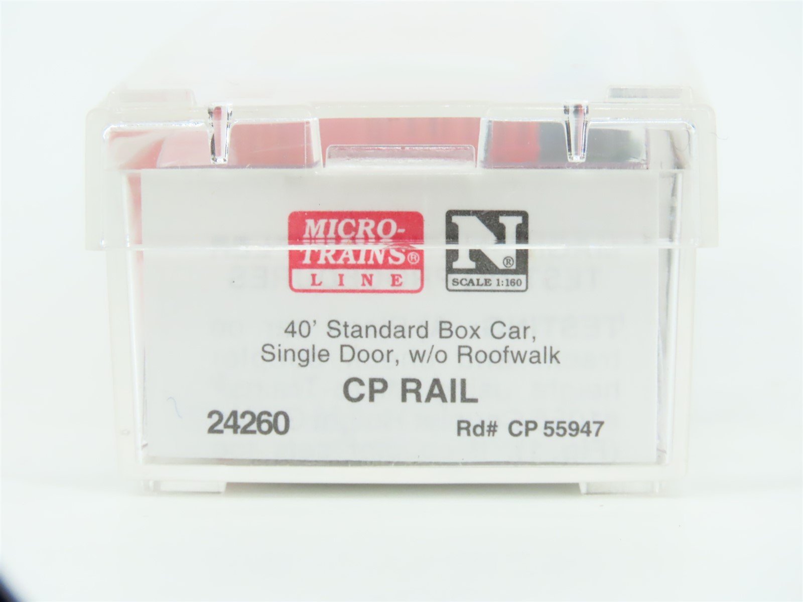 N Micro-Trains MTL 24260 CP Rail Canadian Pacific 40' Single Door Box Car 55947
