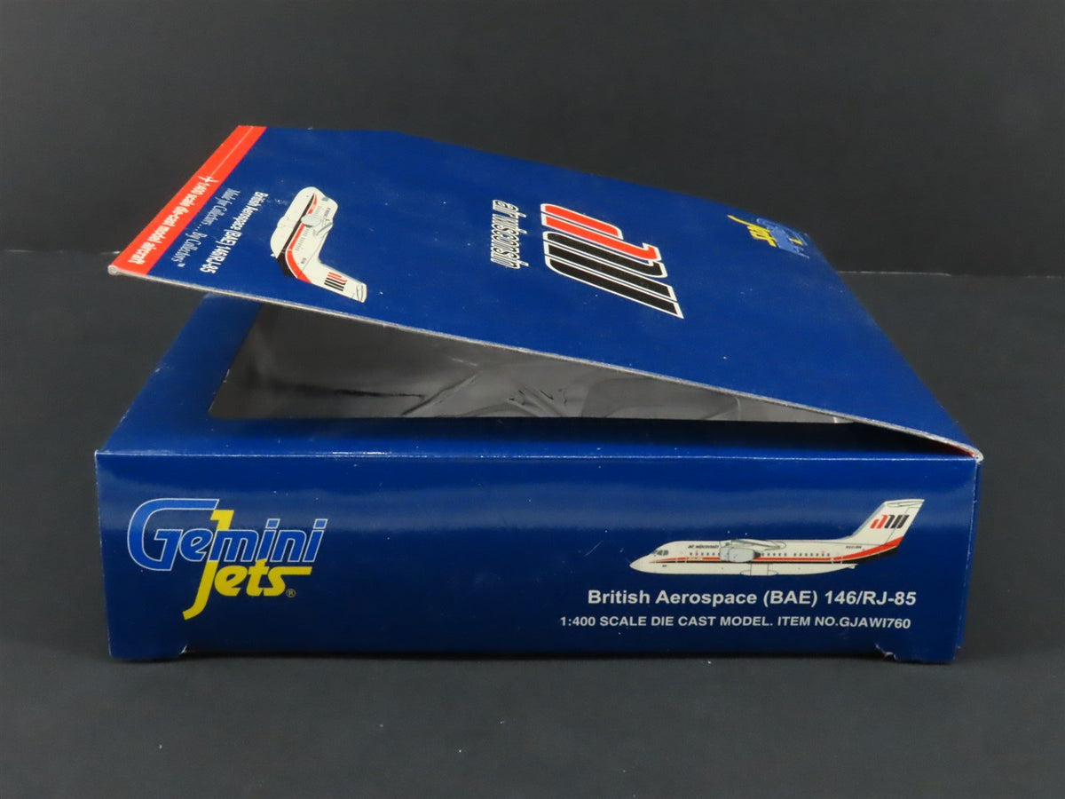 1:400 Gemini Jets GJAW1760 Die-Cast Air Wisconsin BAE 146/RJ-85 Aircraft N601AW