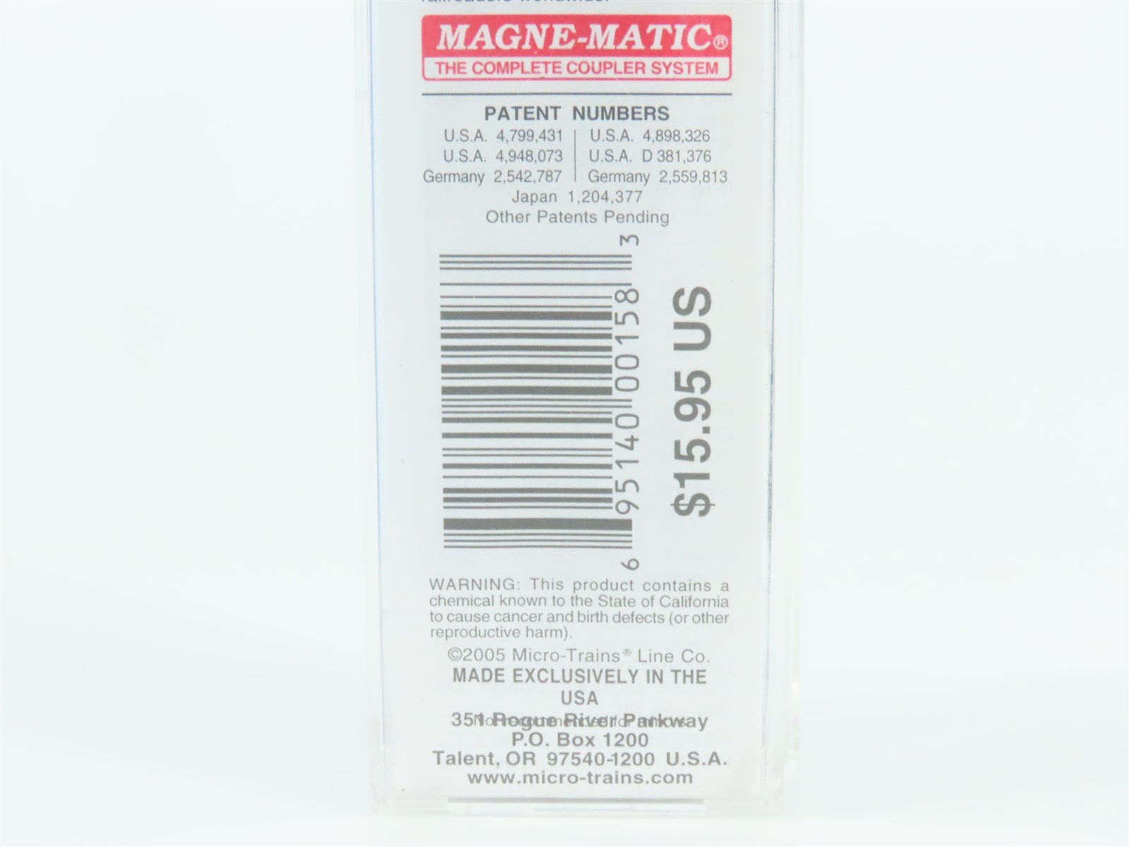 N Micro-Trains MTL 02400140 PICK Pickens Railroad 40' Single Door Box Car 20039