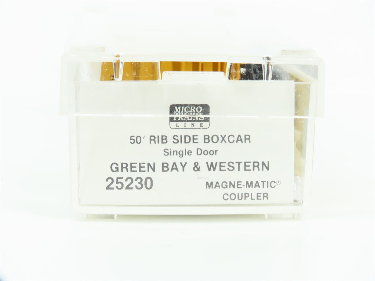 N Micro-Trains MTL 25230 GBW Green Bay Route 50&#39; Single Door Box Car #16012