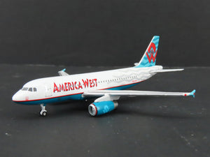 1:400 Gemini Jets GJAWE181 Die-Cast America West Airbus A319 Aircraft N814AW