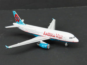 1:400 Gemini Jets GJAWE181 Die-Cast America West Airbus A319 Aircraft N814AW