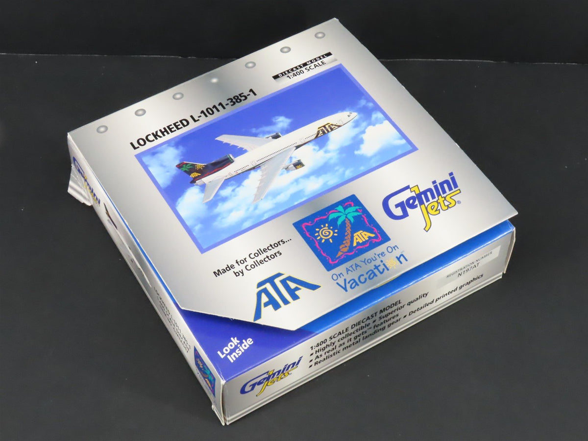 1:400 Gemini Jets GJATA047 Die-Cast ATA Lockheed L-1011-385-1 Aircraft N9197AT