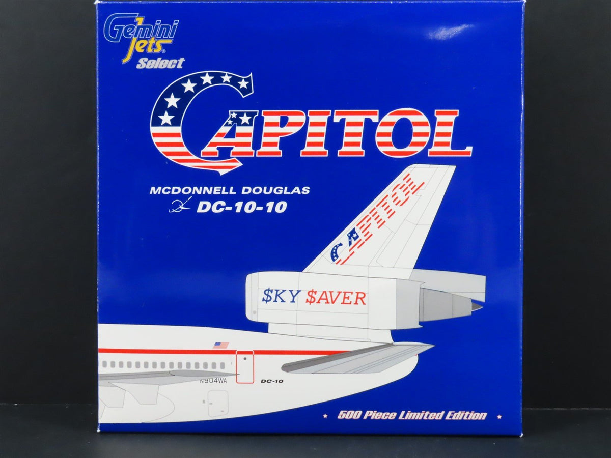 1:400 Gemini Jets GSCAP001 Die-Cast Capitol McDonnell Douglas DC-10-10 Aircraft