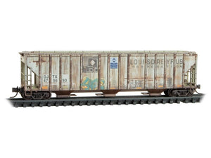 N Micro-Trains MTL 98305088 DJTX/ex-LDC 3-Bay Covered Hoppers 2-Pack w/ Graffiti