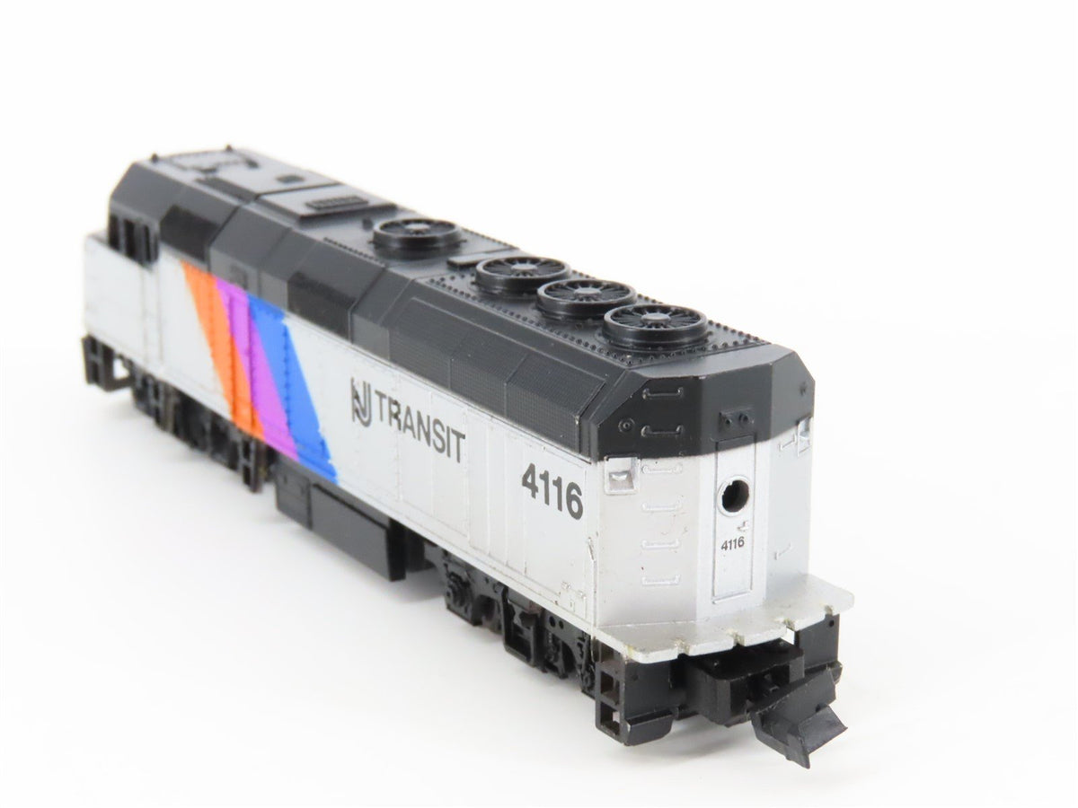 N Scale Life-Like 7643 NJT New Jersey Transit F40PH Diesel Locomotive #4116