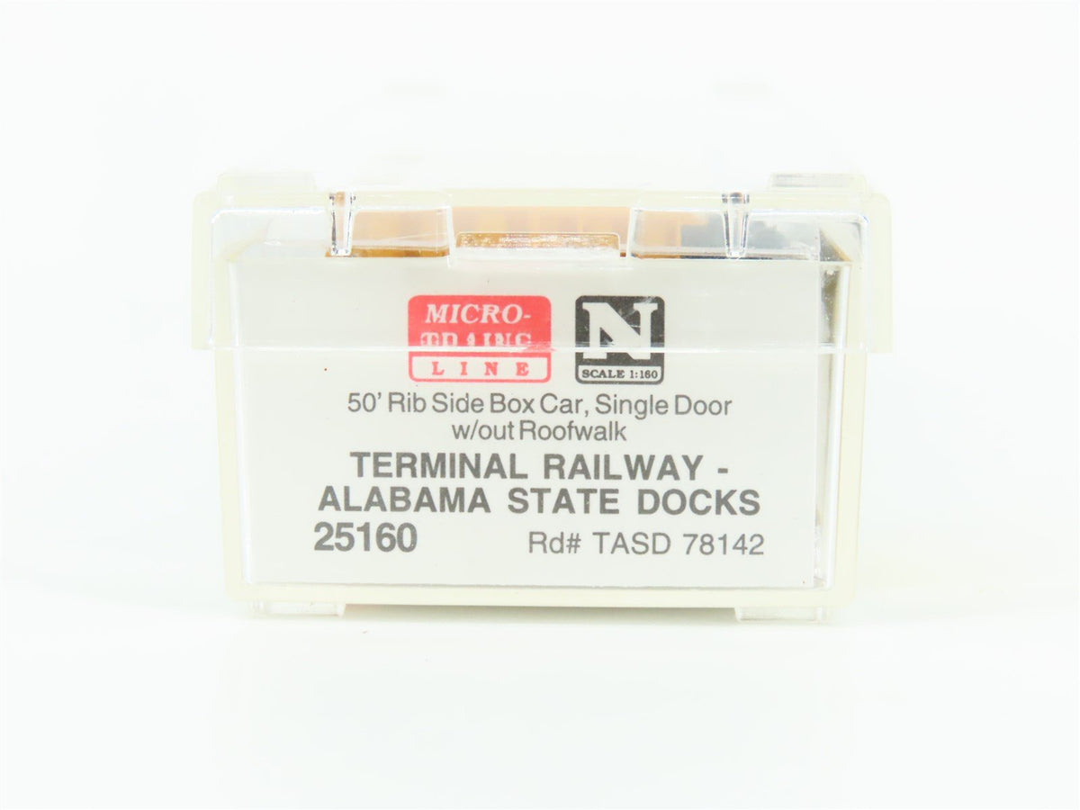 N Scale Micro-Trains MTL 25160 TASD Alabama State Docks 50&#39; Box Car #78142