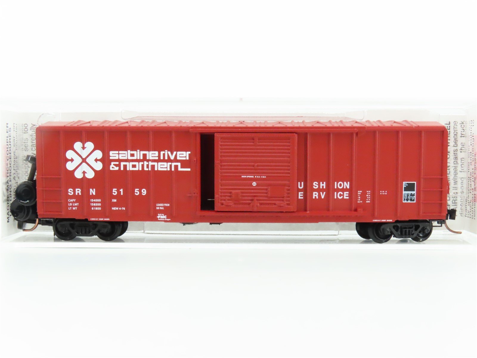 N Scale Micro-Trains MTL 25100 SRN Sabine River & Northern 50' Box Car #5159