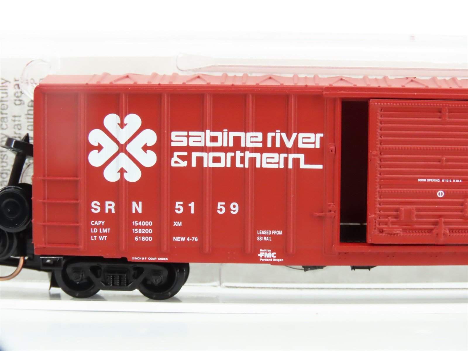 N Scale Micro-Trains MTL 25100 SRN Sabine River & Northern 50' Box Car #5159