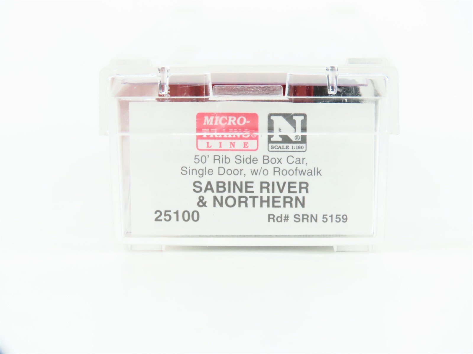 N Scale Micro-Trains MTL 25100 SRN Sabine River & Northern 50' Box Car #5159