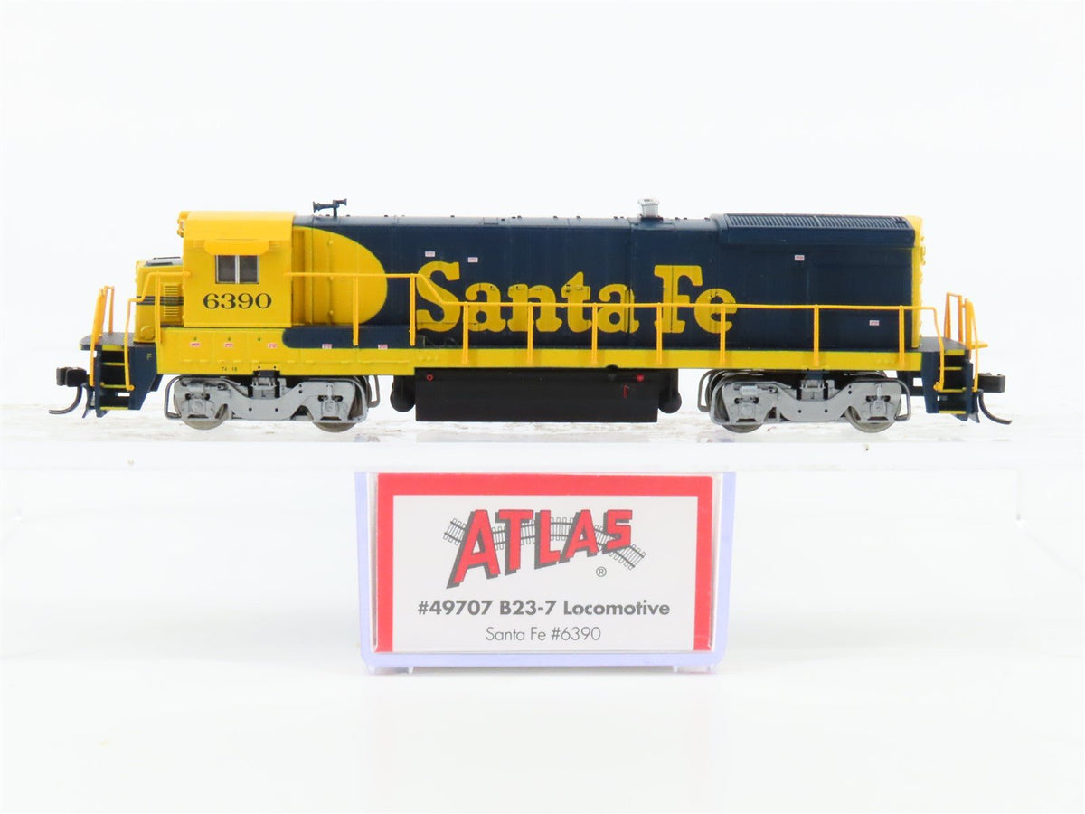 N Scale Atlas 49707 ATSF Santa Fe B23-7 Diesel Locomotive #6390