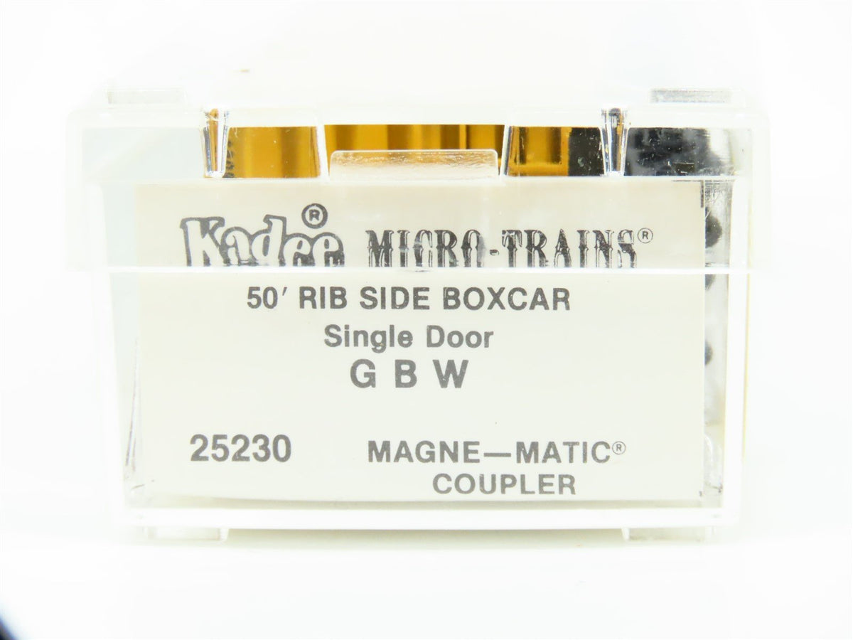 N Scale Kadee Micro-Trains MTL 25230 GBW Green Bay Route 50&#39; Box Car #16089