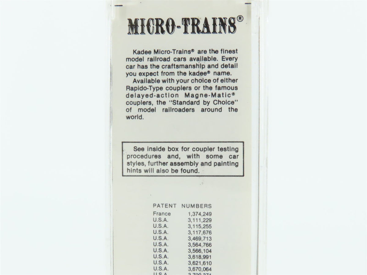 N Scale Kadee Micro-Trains MTL 25230 GBW Green Bay Route 50&#39; Box Car #16089