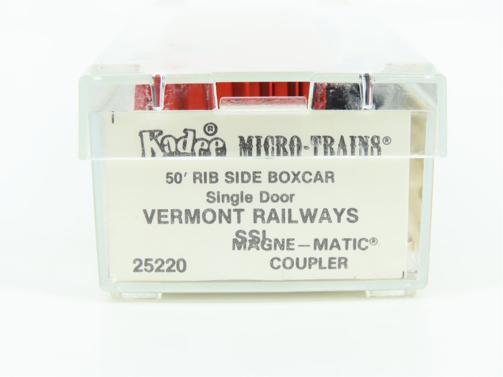 N Scale Kadee Micro-Trains MTL 25220 VTR Vermont Railways 50' Box Car #4019