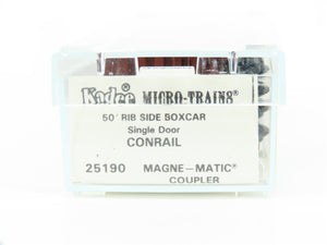 N Scale Kadee Micro-Trains MTL 25190 CR Conrail 50' Rib Side Box Car #157315