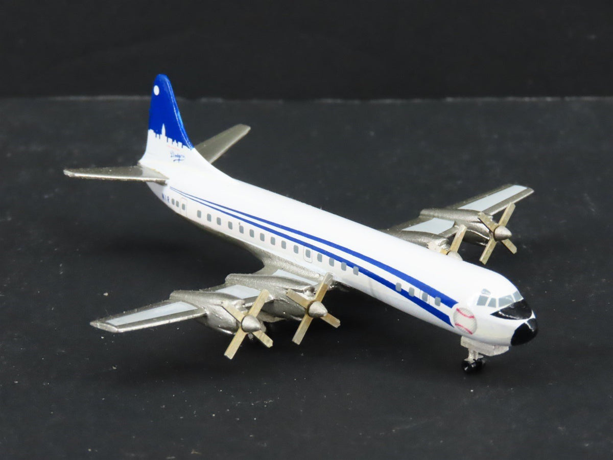 1:400 Aero Classics Die-Cast NIR Los Angeles Dodgers Lockheed L-188 Aircraft