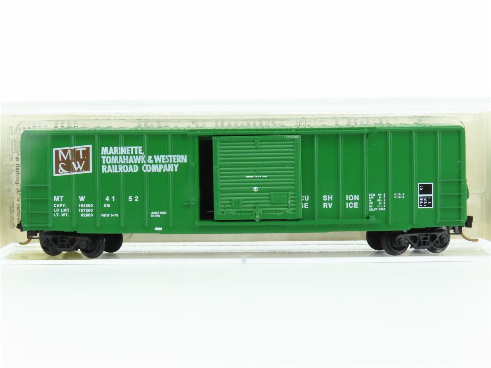 N Kadee Micro-Trains MTL 25050 MT&W Marinette Tomahawk & Western Box Car #4152