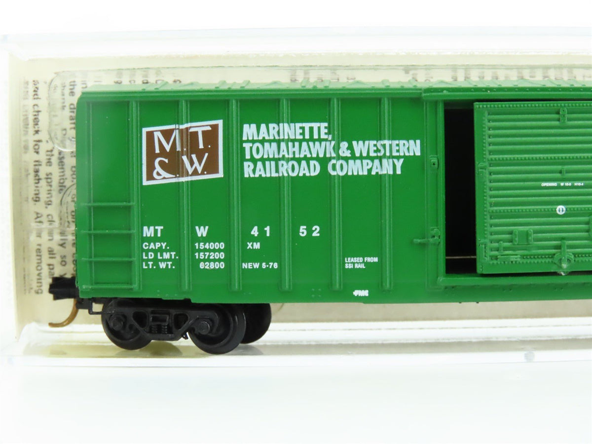 N Kadee Micro-Trains MTL 25050 MT&amp;W Marinette Tomahawk &amp; Western Box Car #4152