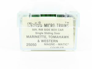 N Kadee Micro-Trains MTL 25050 MT&W Marinette Tomahawk & Western Box Car #4152