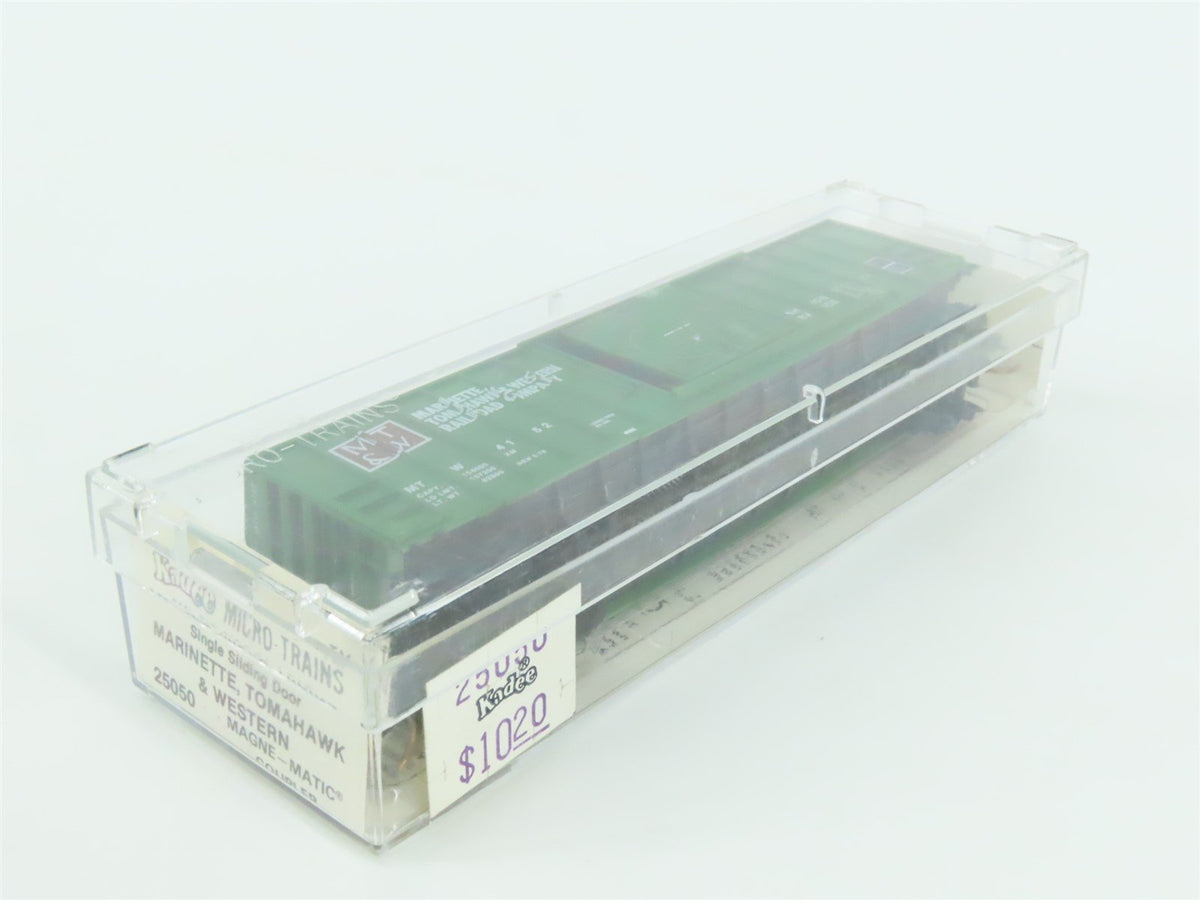 N Kadee Micro-Trains MTL 25050 MT&amp;W Marinette Tomahawk &amp; Western Box Car #4152