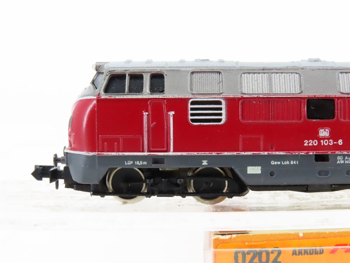 N Scale Arnold 0202 DB Deutsche Bahn BR 220 Diesel Locomotive #103-6