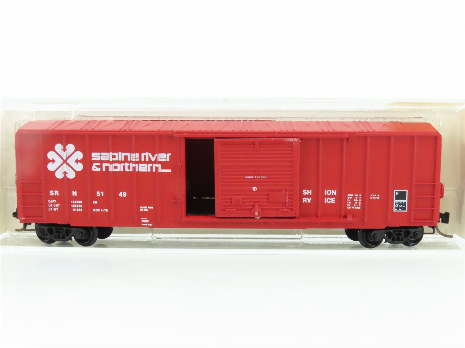 N Kadee Micro-Trains MTL 25100 SRN Sabine River & Northern 50' Box Car #5149