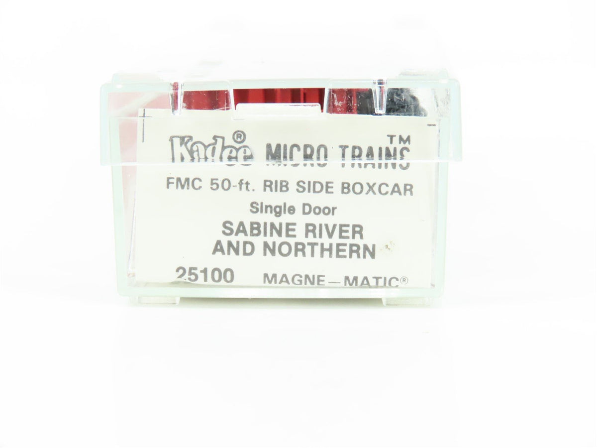 N Kadee Micro-Trains MTL 25100 SRN Sabine River &amp; Northern 50&#39; Box Car #5149