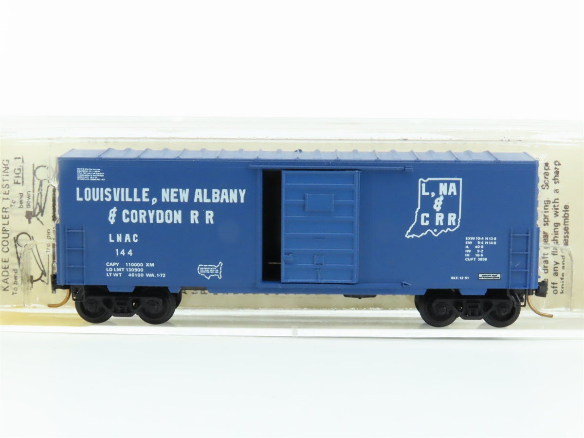 N Kadee Micro-Trains MTL 24080 LNAC Louisville New Albany &amp; Corydon Boxcar #144