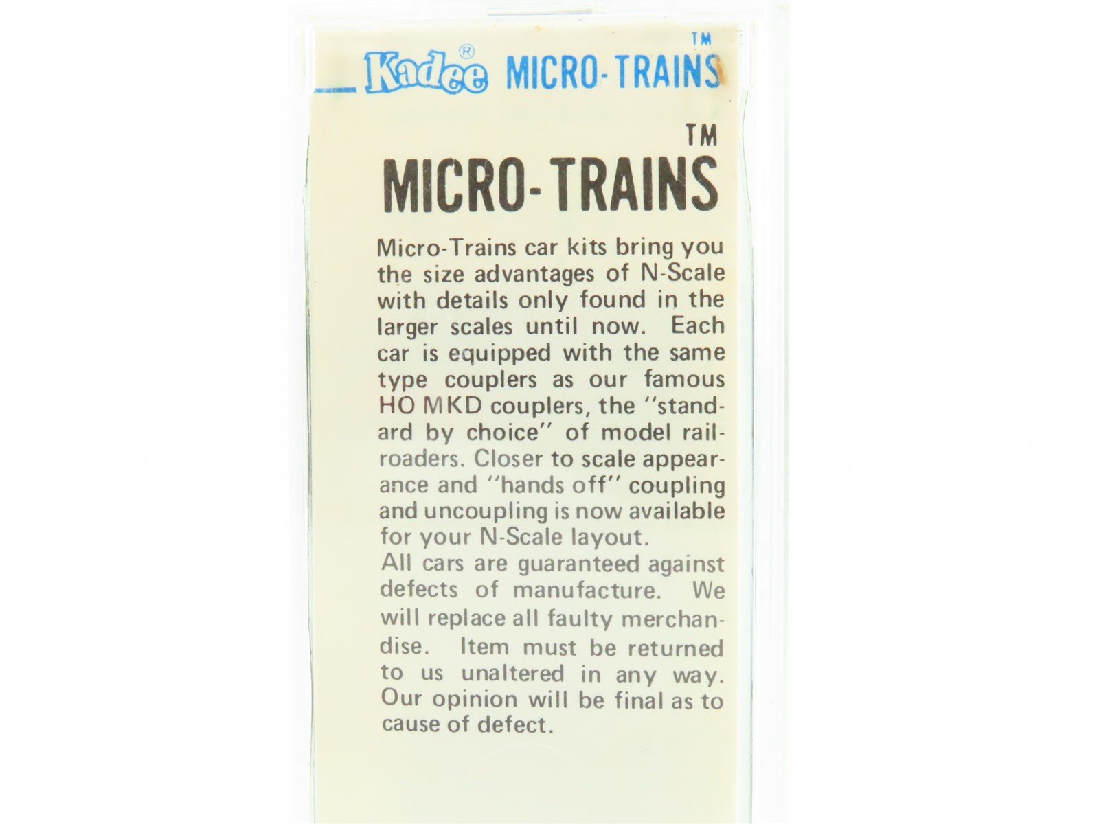 N Scale Kadee Micro-Trains MTL 24314 LNAC Single Door Box Car #144 - Blue Label