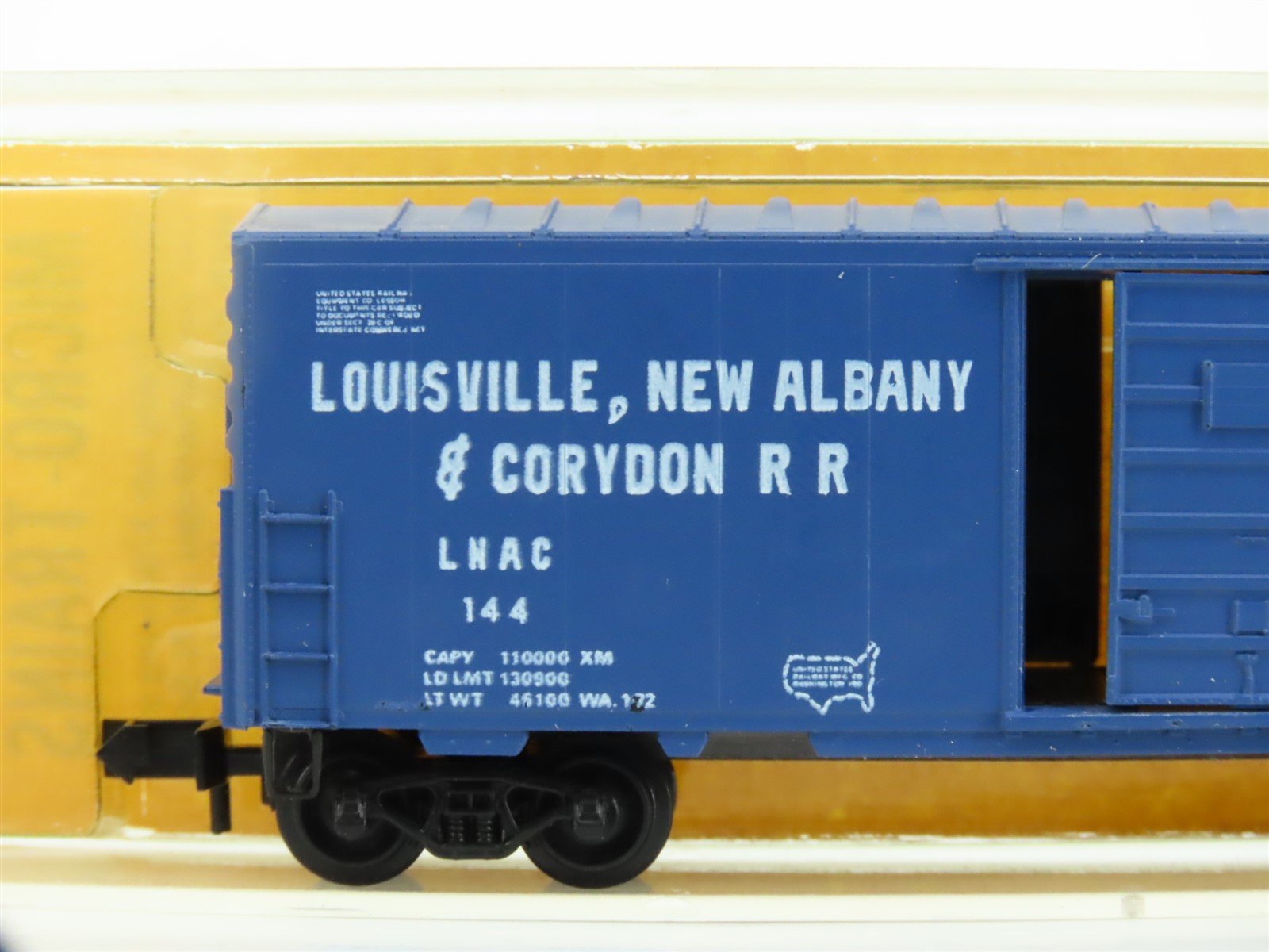 N Kadee Micro-Trains MTL 24314-1 LNAC 40' Single Door Box Car #144 Blue Label