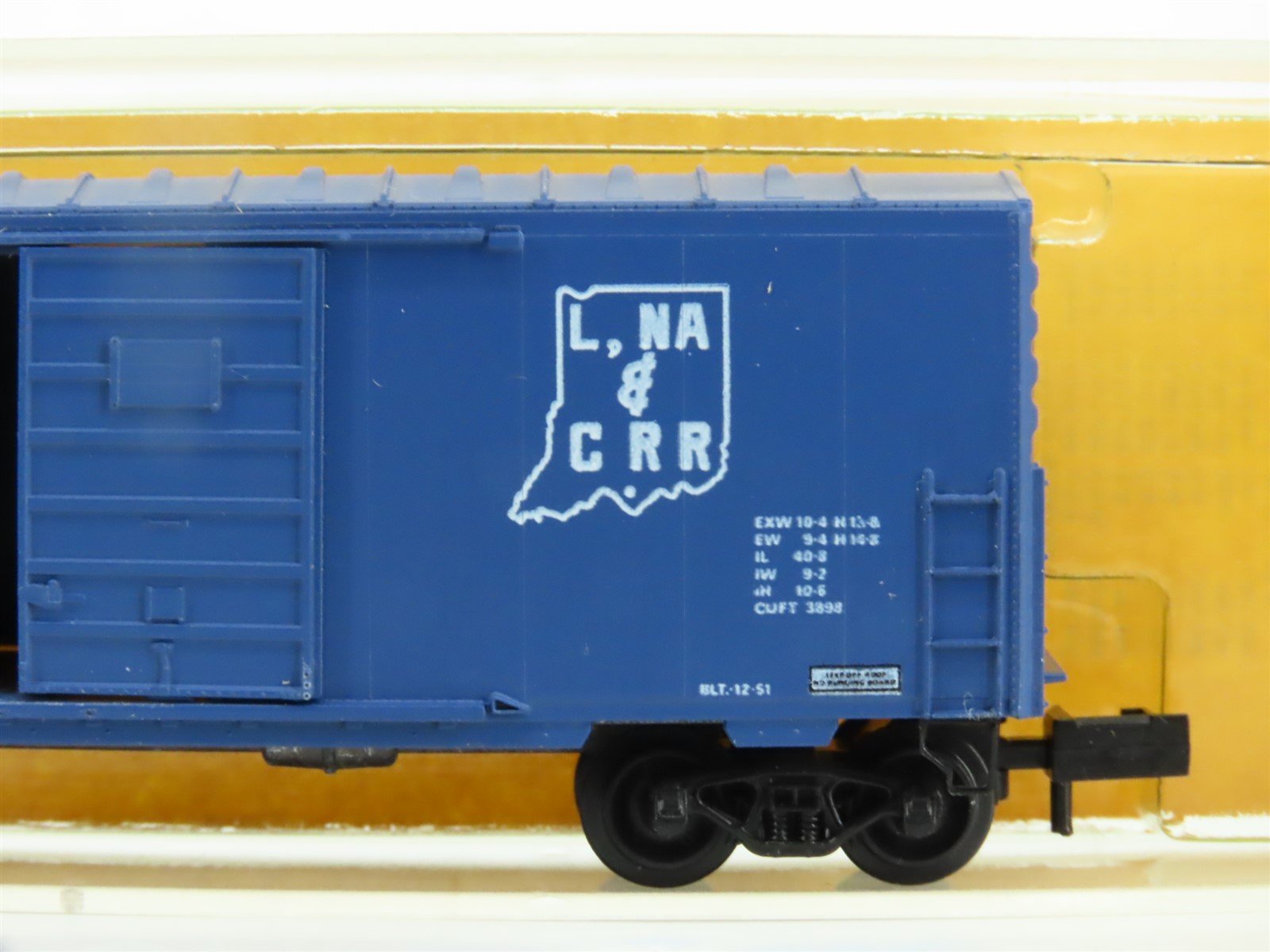 N Kadee Micro-Trains MTL 24314-1 LNAC 40' Single Door Box Car #144 Blue Label