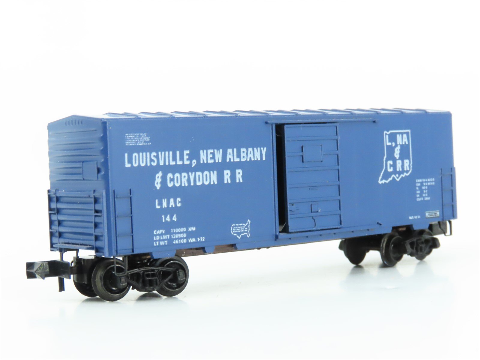 N Scale Kadee Micro-Trains MTL 24081 LNAC 40' Single Door Box Car #144