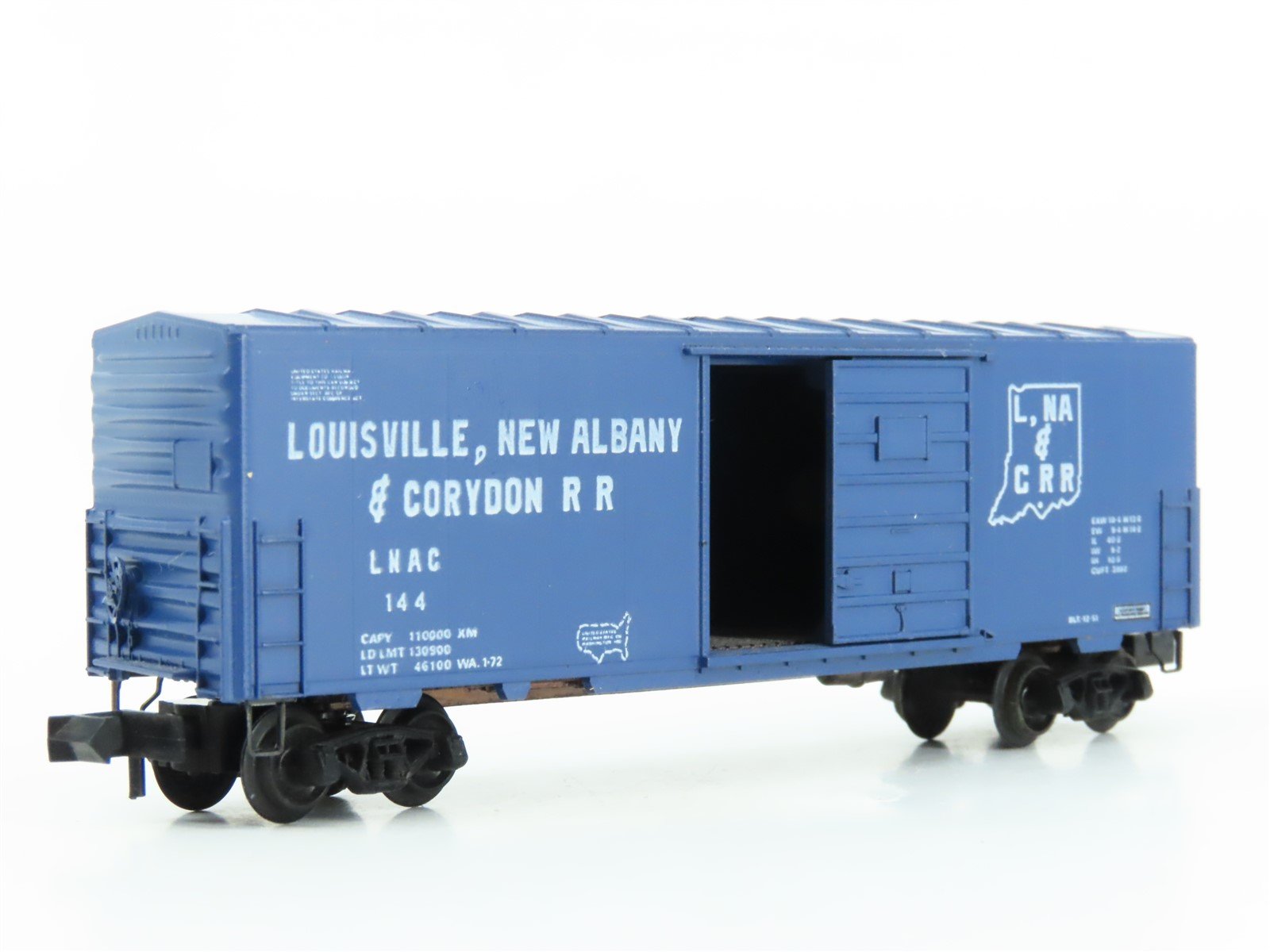 N Scale Kadee Micro-Trains MTL 24081 LNAC 40' Single Door Box Car #144