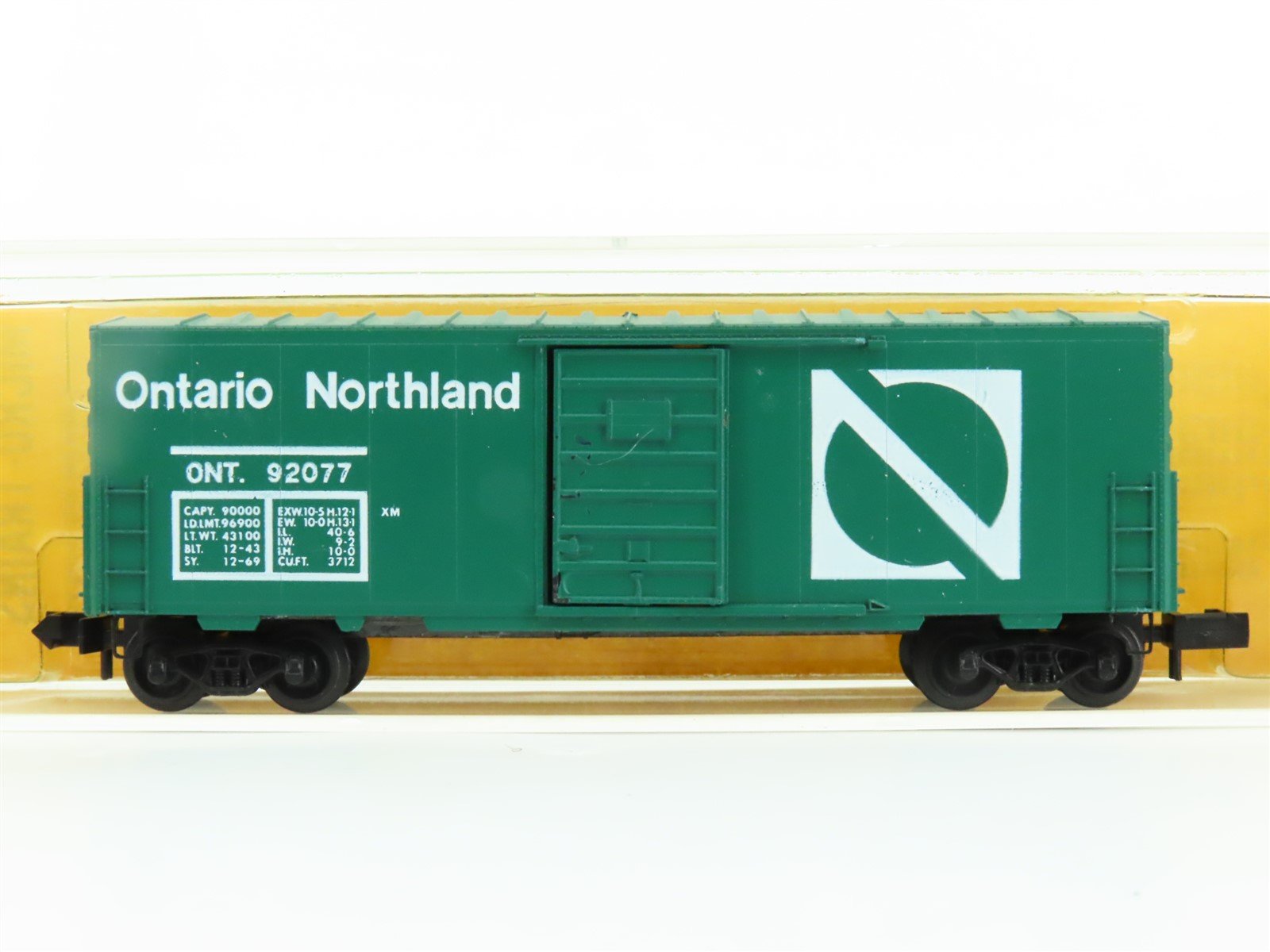 N Scale Kadee Micro-Trains MTL 24377-1 ONT Ontario Northland 40' Box Car #92077