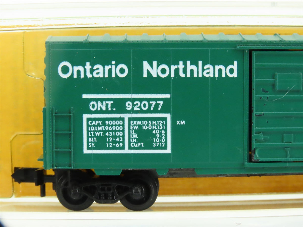 N Scale Kadee Micro-Trains MTL 24377-1 ONT Ontario Northland 40&#39; Box Car #92077