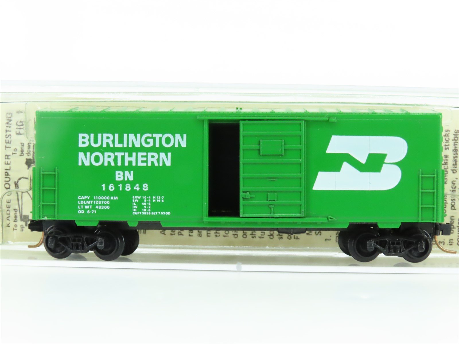 N Scale Kadee Micro-Trains MTL 24040 BN Burlington Northern 40' Boxcar #161848