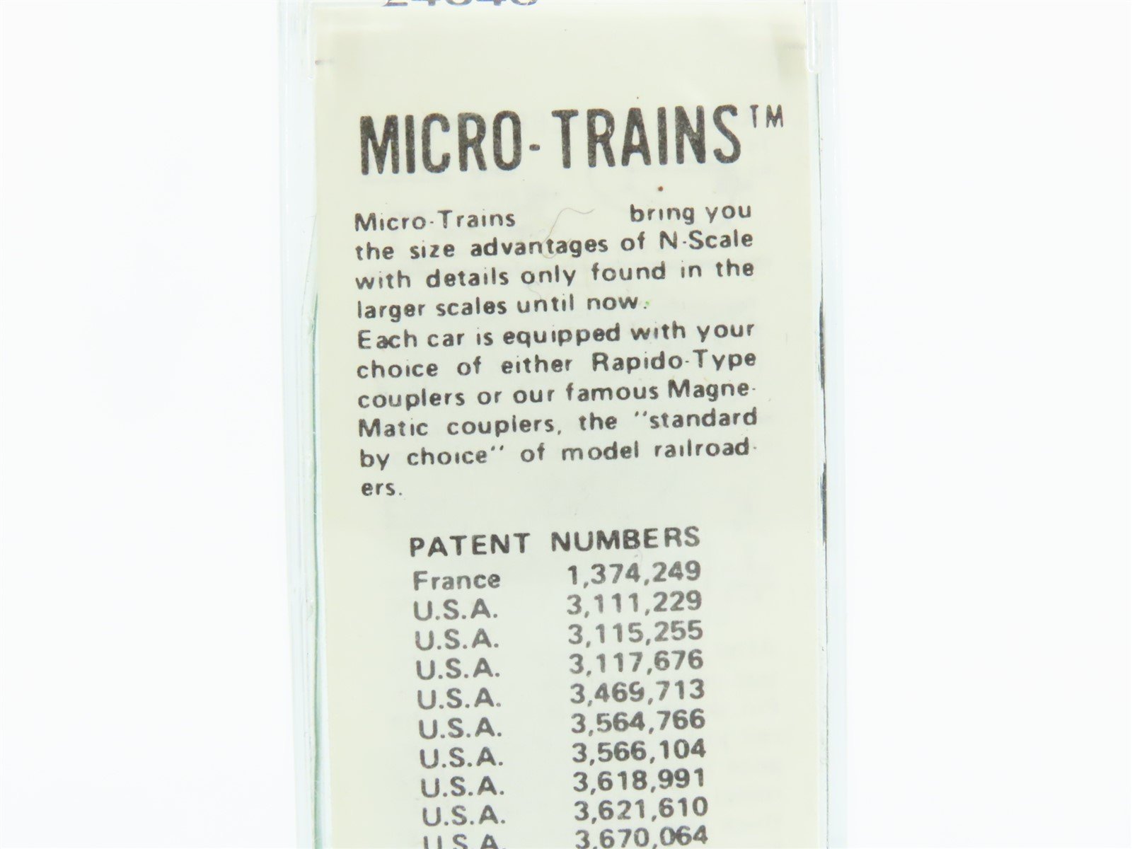 N Scale Kadee Micro-Trains MTL 24040 BN Burlington Northern 40' Boxcar #161848